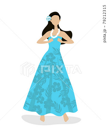 フラダンスをする女性 79212315