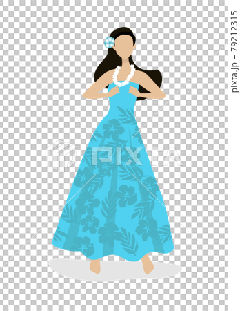 フラダンスをする女性 79212315
