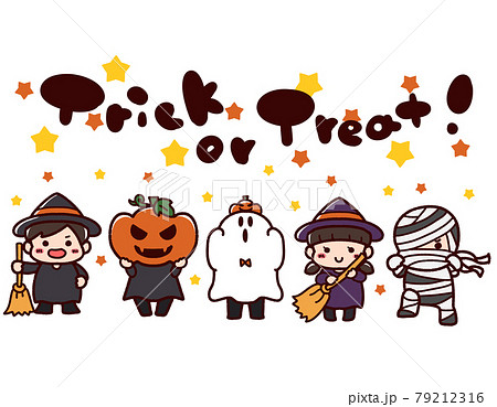 ハロウィンと仮装した子供 ハロウィンと仮装した子供 79212316