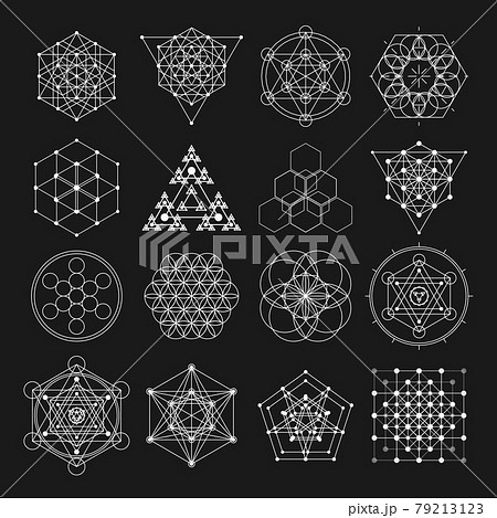 Sacred geometry vector design elements. Alchemy, religion, philosophy, spirituality, hipster symbols and elements. Sacred geometry vector design elements. Alchemy, religion, philosophy, spirituality, hipster symbols and elements. 79213123