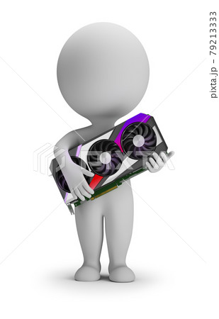 3d small people - graphics card 3d small people - graphics card 79213333