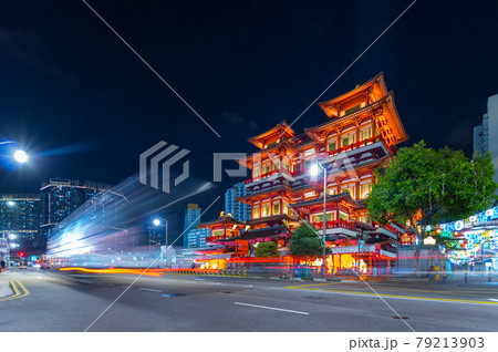 Temple in Chinatown at Singapore. Temple in Chinatown at Singapore. 79213903