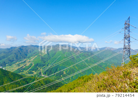 平標山・仙ノ倉山登山：松手山コースの風景（苗場方面） 79214454