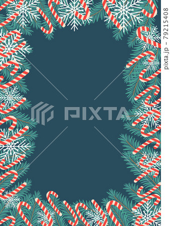 Fabulous winter.illustration of Christmas plants frame. Drawing for a postcard, poster Fabulous winter.illustration of Christmas plants frame. Drawing for a postcard, poster 79215408