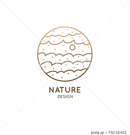 Sea landscape logo Sea landscape logo 79216402