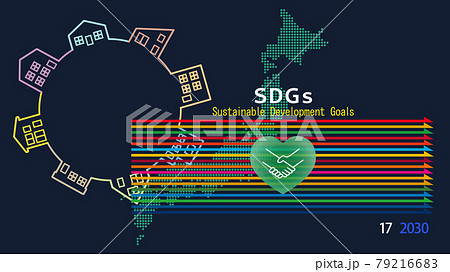 SDGs　日本　ゴールライン 79216683