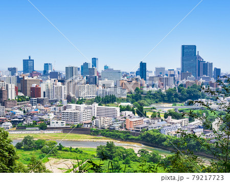 仙台　仙台城跡から眺望 79217723