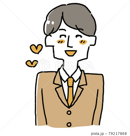 嬉しそうなスーツの男性 79217868