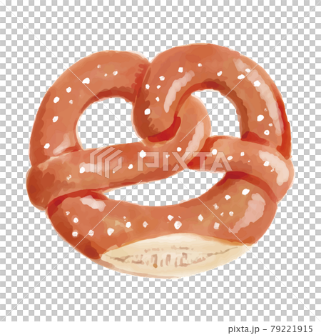 椒鹽捲餅水彩顏料風格寫實插畫 椒鹽捲餅水彩顏料風格寫實插畫 79221915