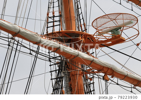 帆船日本丸のマスト 帆船日本丸のマスト 79223930