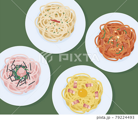 パスタのベクターイラスト素材 パスタのベクターイラスト素材 79224493