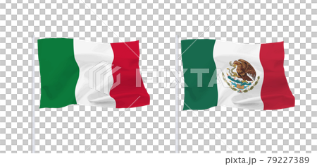 メキシコとイタリアの国旗 79227389