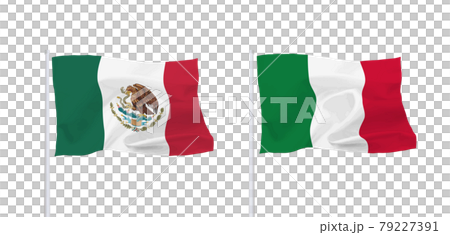 墨西哥和意大利國旗 79227391