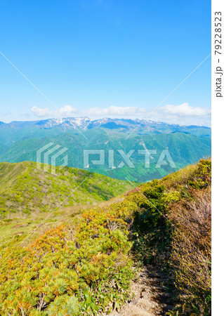 平標山・仙ノ倉山登山:松手山コースから苗場山を望む 平標山・仙ノ倉山登山:松手山コースから苗場山を望む 79228523