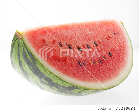 スイカ　　カット　白バック　スイカ　　カット　白バック　 79229631