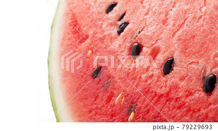 スイカ カット 白バック スイカ カット 白バック 79229693