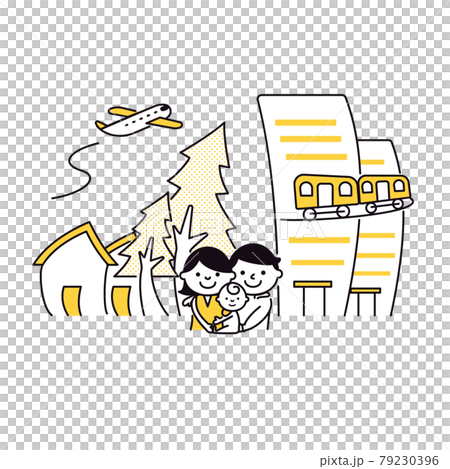 SDGs Goal 11: Image of town development that allows people to continue living SDGs Goal 11: Image of town development that allows people to continue living 79230396