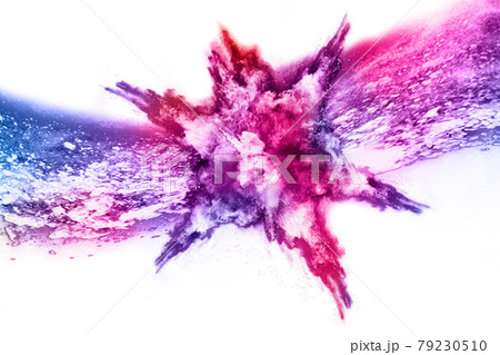 abstract powder splatted background. Colorful powder explosion on white background. Colored cloud. Colorful dust explode. Paint Holi. abstract powder splatted background. Colorful powder explosion on white background. Colored cloud. Colorful dust explode. Paint Holi. 79230510