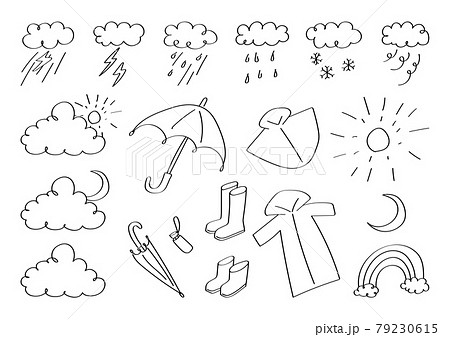 天気　雨具 79230615