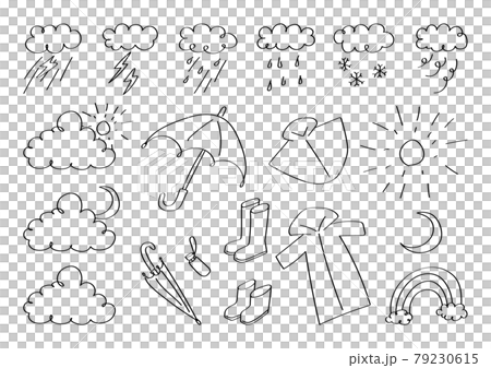 天気　雨具 79230615