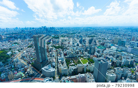 東京風景　ワイド　池袋　新宿 79230998