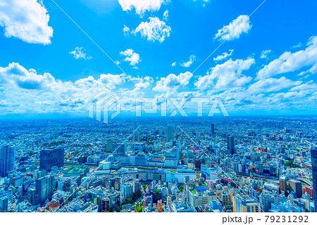 東京風景　ワイド　池袋 79231292