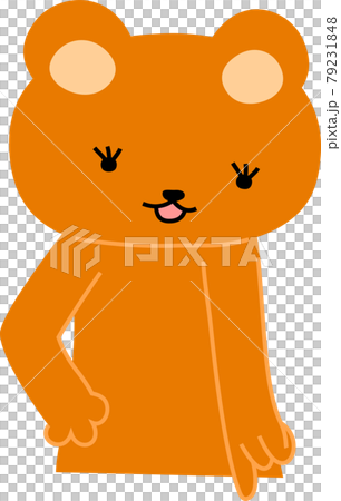 指をさして案内する可愛いクマのイラスト 指をさして案内する可愛いクマのイラスト 79231848