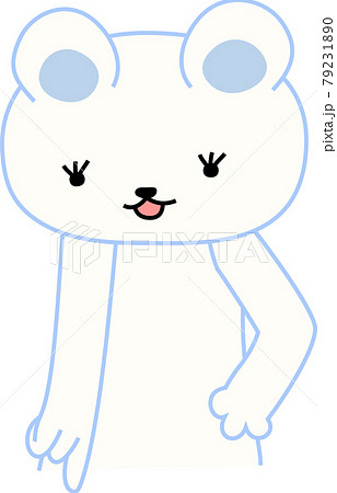 指をさして案内する可愛いしろくまのイラストのイラスト素材 指をさして案内する可愛いしろくまのイラストのイラスト素材