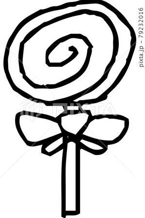 ペロペロキャンディ ロリポップ 子供の落書き  79232016