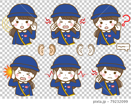 耳に異常がある幼稚園女児 耳に異常がある幼稚園女児 79232099