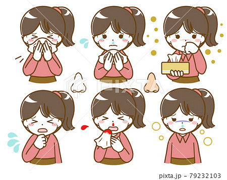 鼻に異常がある少女 鼻に異常がある少女 79232103