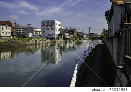 玉島港　溜川風景　岡山県倉敷市 79232993