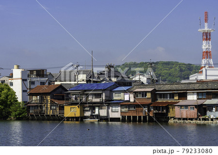 玉島港　溜川風景　岡山県倉敷市 79233080