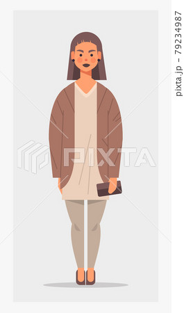 attractive girl teenager holding handbag female cartoon character standing pose full length vertical attractive girl teenager holding handbag female cartoon character standing pose full length vertical 79234987