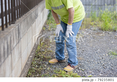 足腰が痛い高齢者 足腰が痛い高齢者 79235801