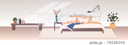 modern bedroom interior empty no people house room with furniture horizontal 79236243