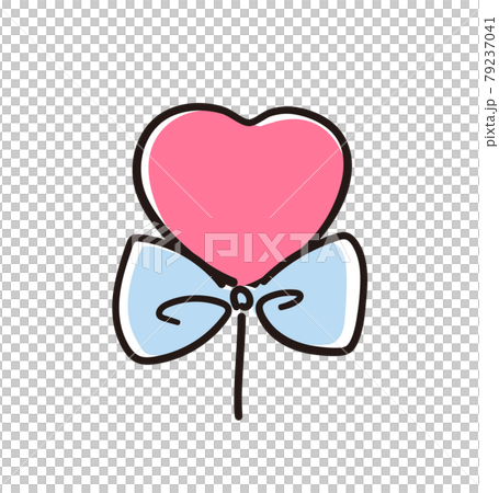 カラフルな手書きかわいい風船のイラストのイラスト素材 カラフルな手書きかわいい風船のイラストのイラスト素材