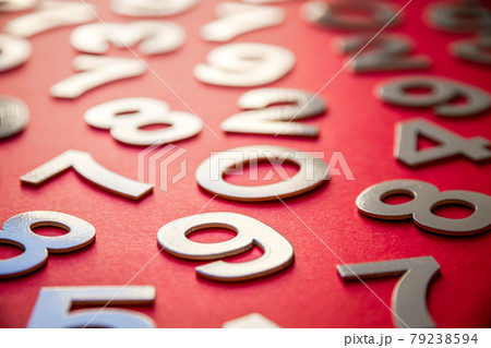 Mathematics background made with solid numbers 79238594