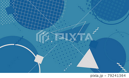 おしゃれな幾何学模様アイコングラフィック背景素材のイラスト素材