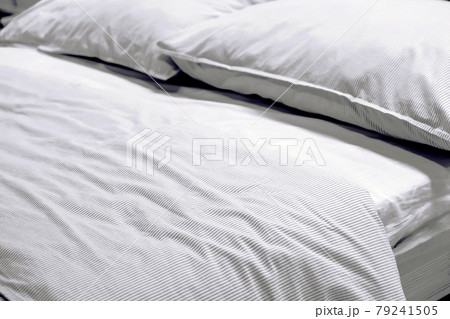 image of Bed mattress Duvet with pillow and blanket  79241505