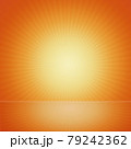 Orange radial burst background with rays from the star. Glow light flare effect. Explosion of the sun. 79242362