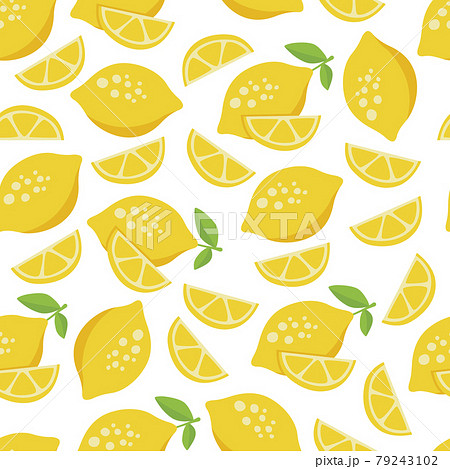 lemon seamless pattern with white background lemon seamless pattern with white background 79243102