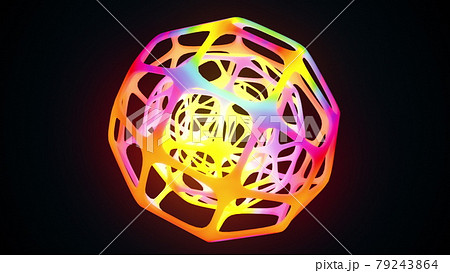 Geometric multicolored tangle 79243864