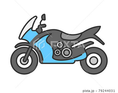 オートバイのイラスト 79244031