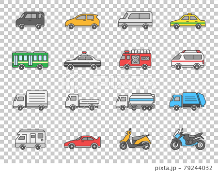自動車のイラストアイコンセット 79244032