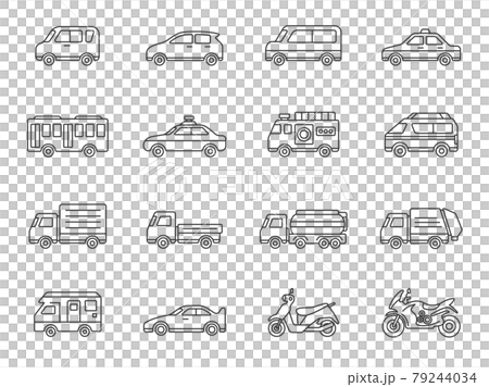 自動車のイラストアイコンセット 79244034