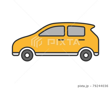 普通自動車のイラスト 79244036