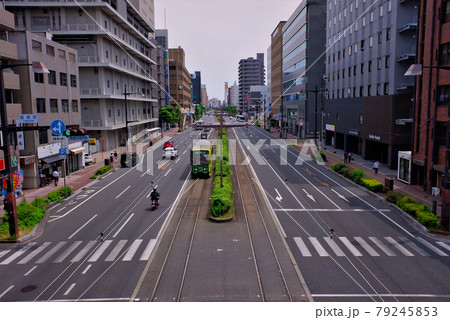 岡山市街 柳川筋の風景 岡山市街 柳川筋の風景 79245853