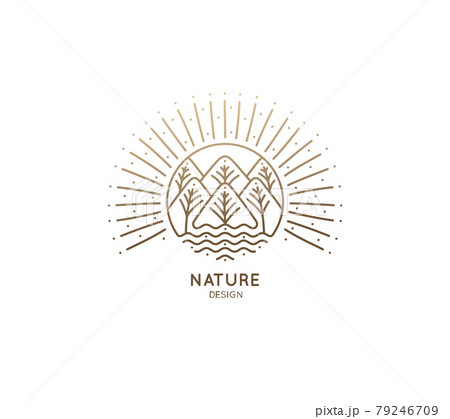 Mountain sun logo Mountain sun logo 79246709