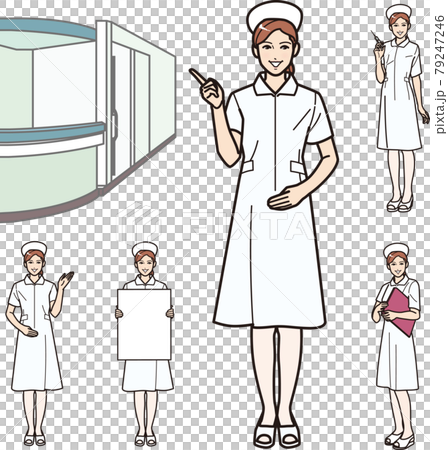 護士護士帽套裝 79247246